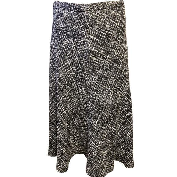 Jones New York Collection Womens Size 6 Maxi Skirt Tweed Dark Academia Career - Picture 1 of 8